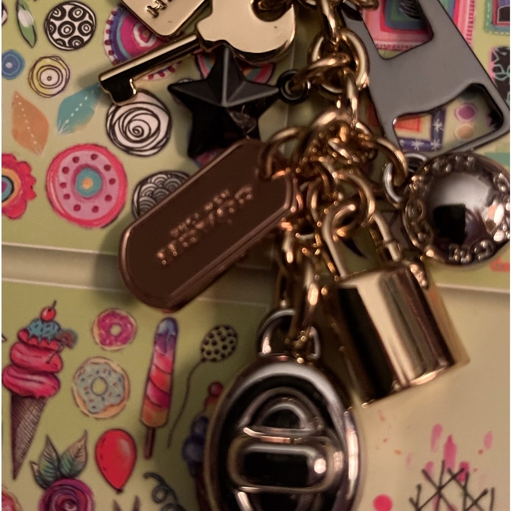 Coach Mixed Metals “Found Objects” bag charm/key chain